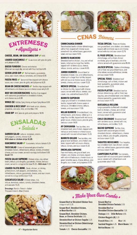 El Canelo Restaurant Menu image 2