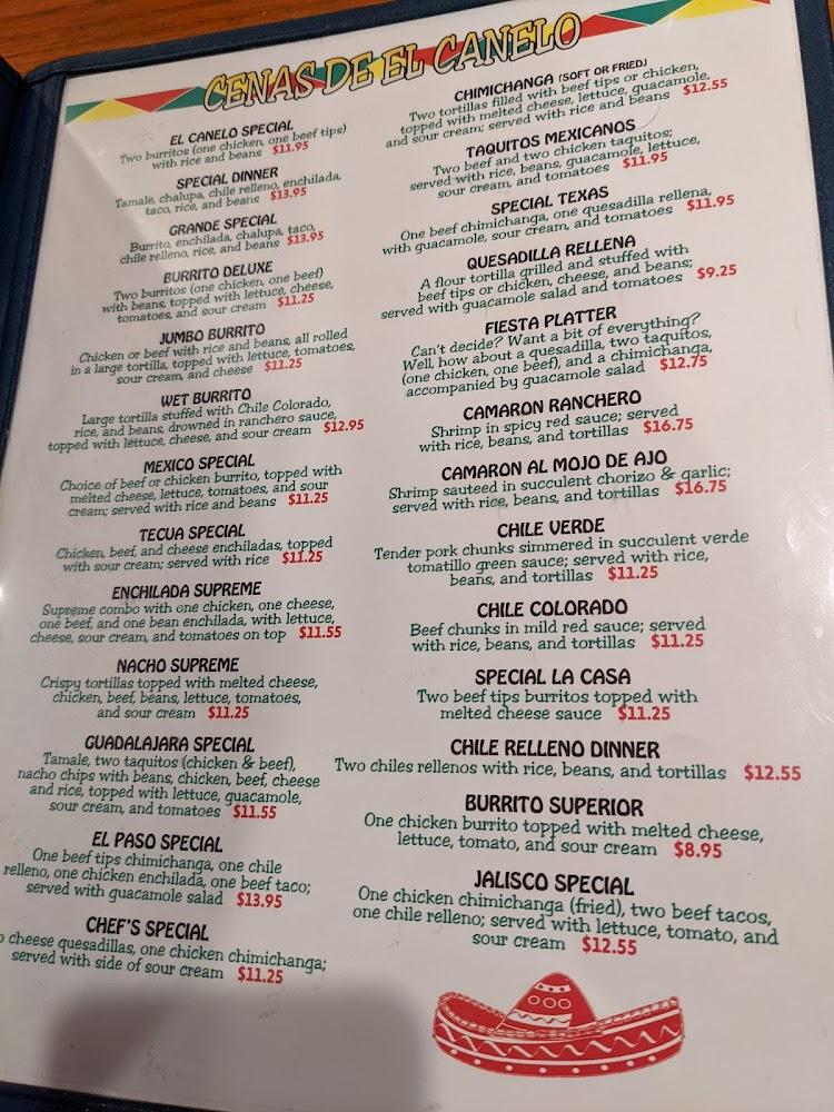 El Canelo Restaurant Menu image 4